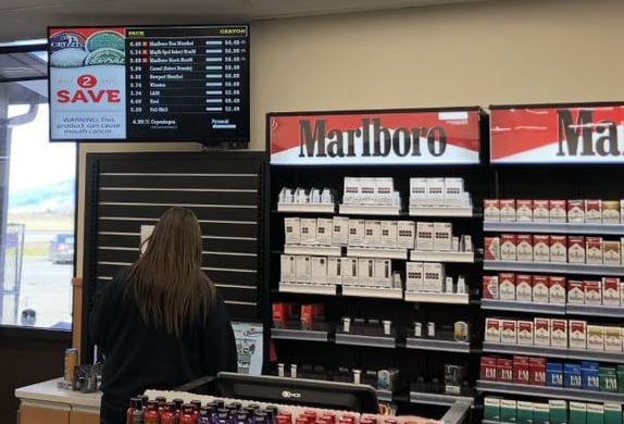 digital signage for tobacco