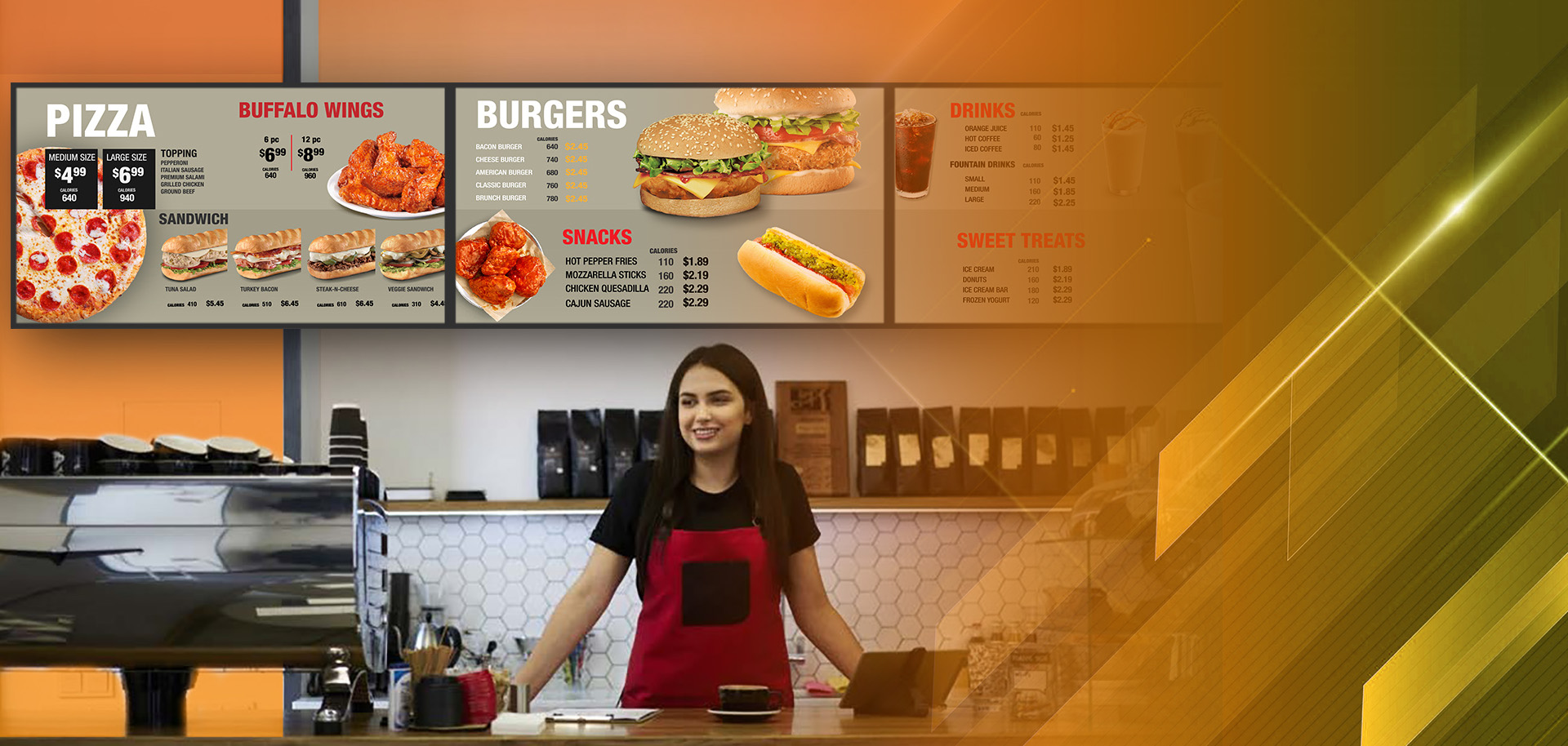 QSR Digital Menu Boards